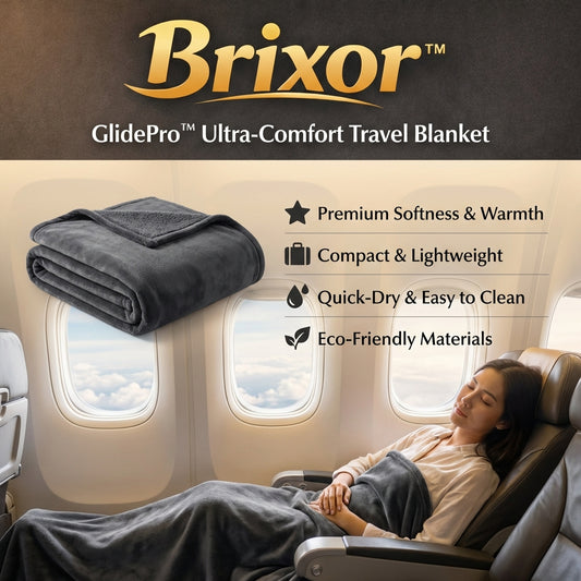 Brixor™ GlidePro™ Ultra-Comfort Travel Blanket