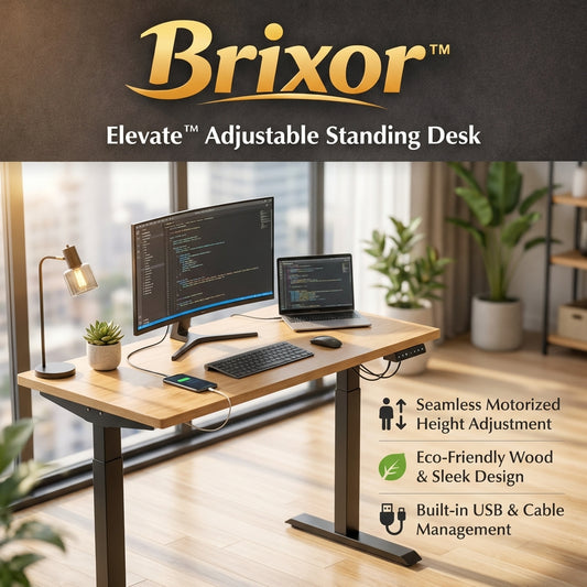 Brixor™ Elevate™ Adjustable Standing Desk