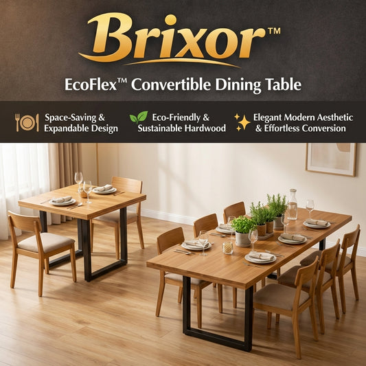 Brixor™ EcoFlex™ Convertible Dining Table