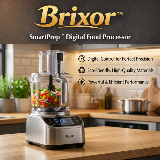Brixor™ SmartPrep™ Digital Food Processor
