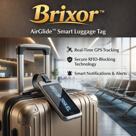 Brixor™ AirGlide™ Smart Luggage Tag